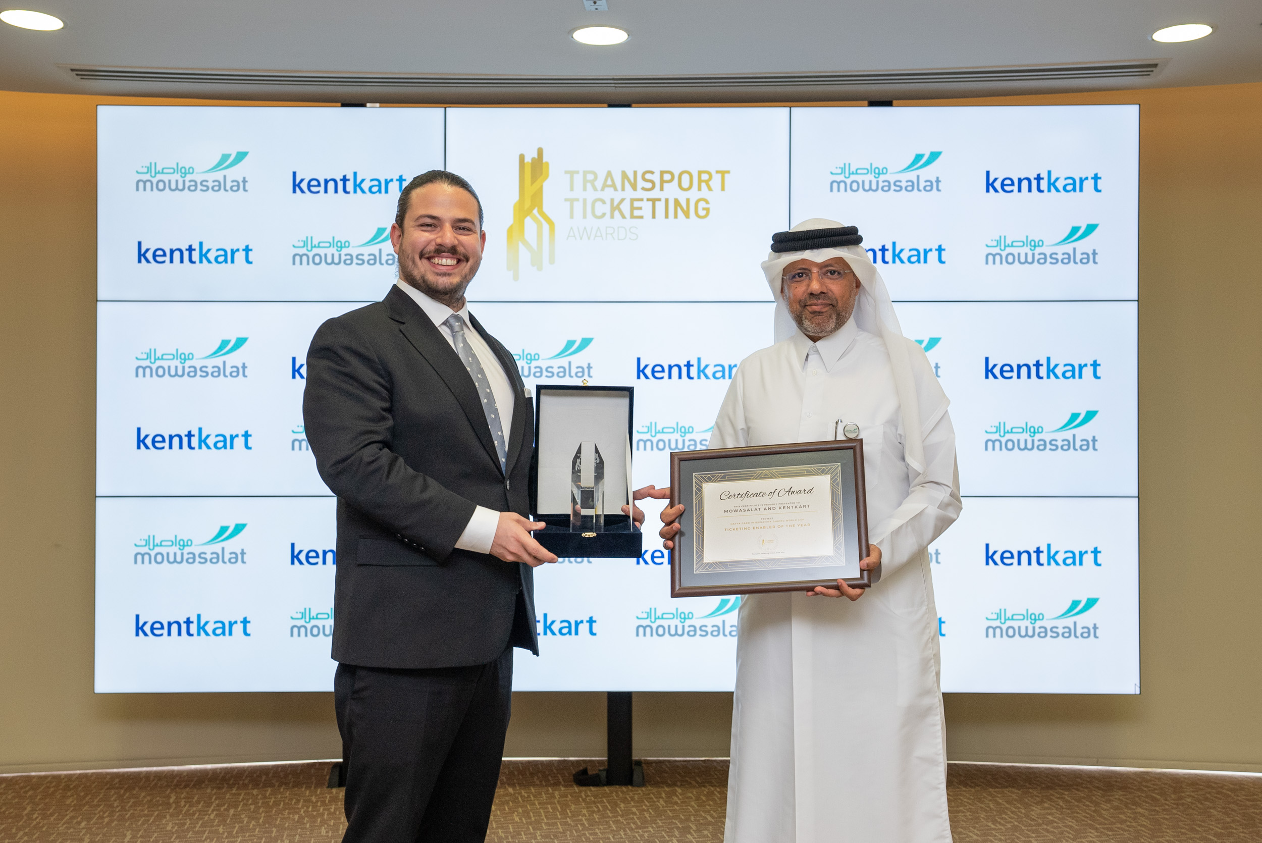 Mowasalat Honored with “Ticketing Enabler of the Year” at Transit Ticketing Global for Hayya Card Integration During Qatar World Cup